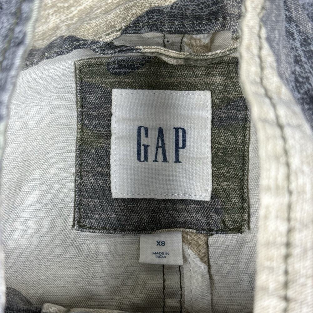 GAP Jacket Women XS Green Camo Butterfly Utility Military Grunge - Picture 4 of 16